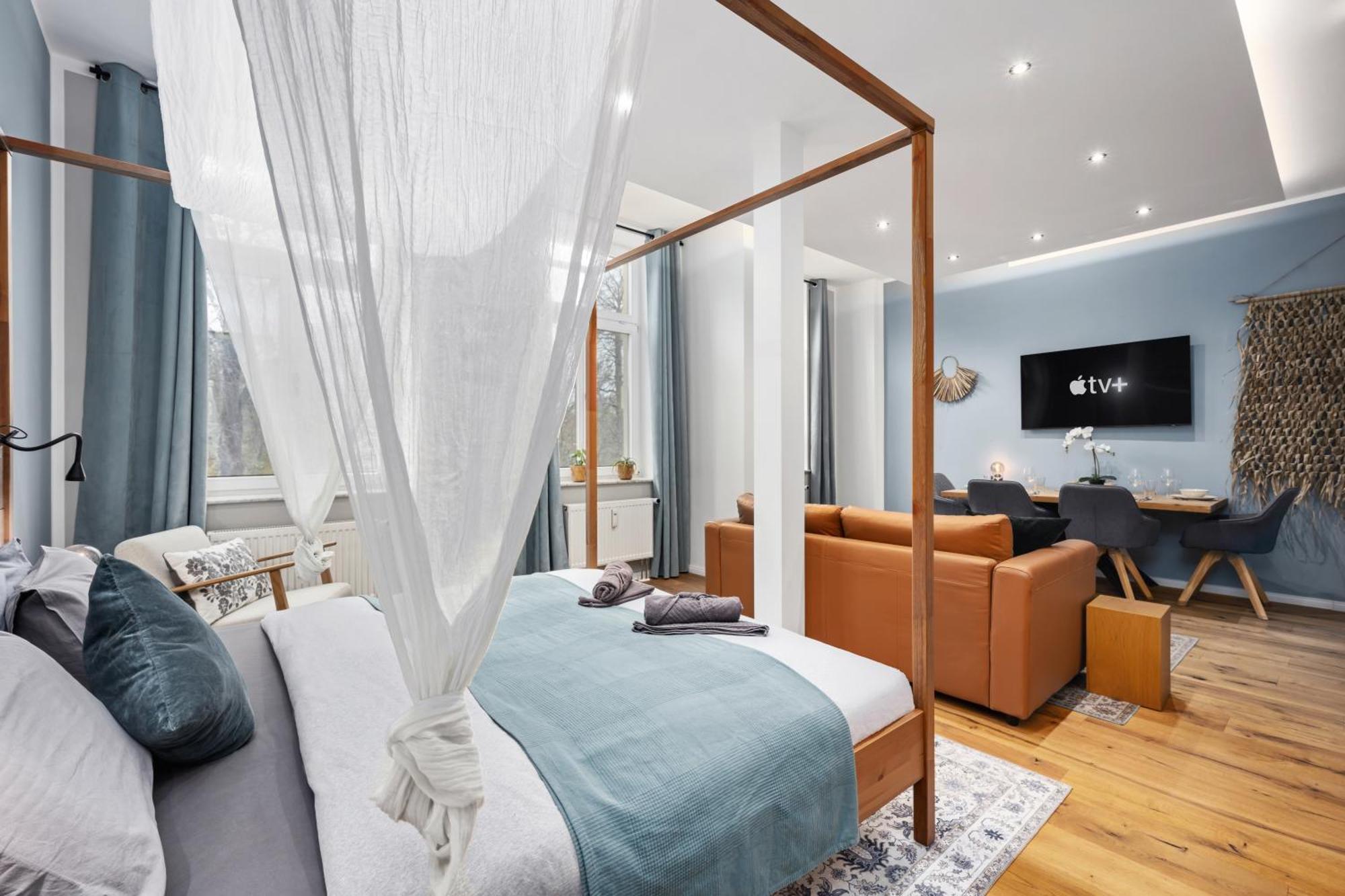 Edler Wohnraum Luxurioeses Stadtstudio Mit Balkon, Kaffeevollautomat & Klima Zwickau Zewnętrze zdjęcie